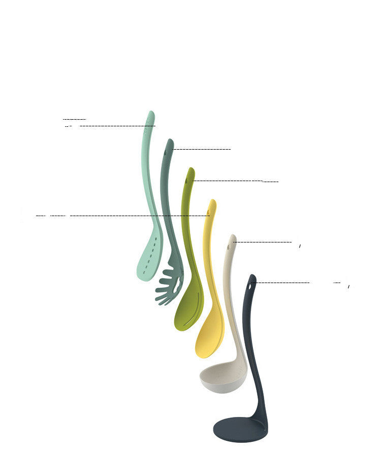 6Pcs Non-stick Cookware Set Heat Resistant Kitchenware Soup Spoon