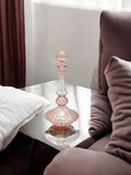 Handcrafted  Blown Glass Perfume Bottle - Hand Painted Essential Oil