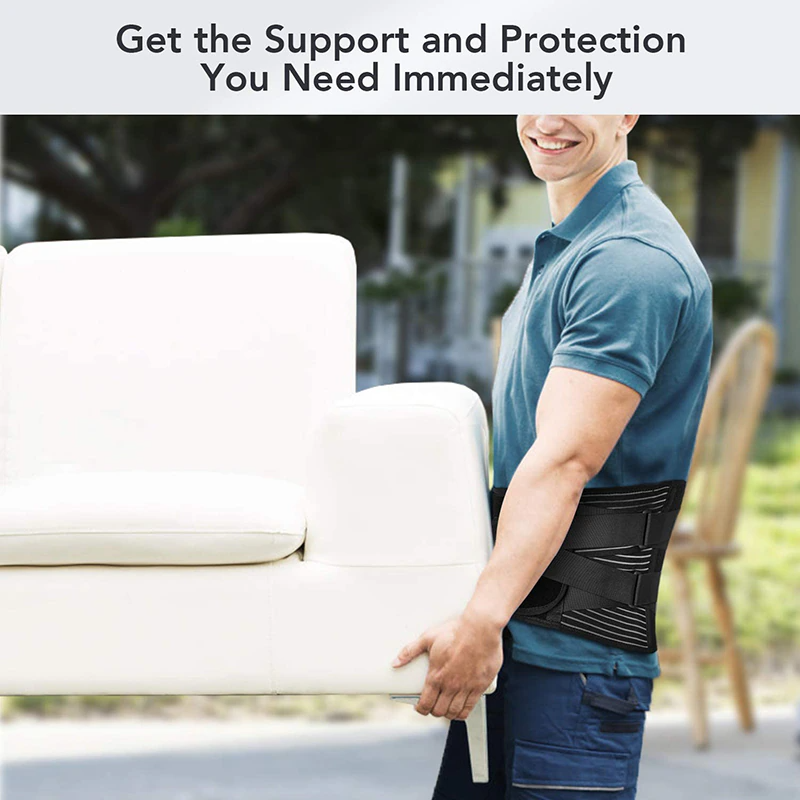 Adjustable Lower Back Brace Lumbar Support Waist Belt For Men Women