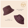 Classic Cotton Bucket Hat for Summer – Lightweight Cotton Sun Hat