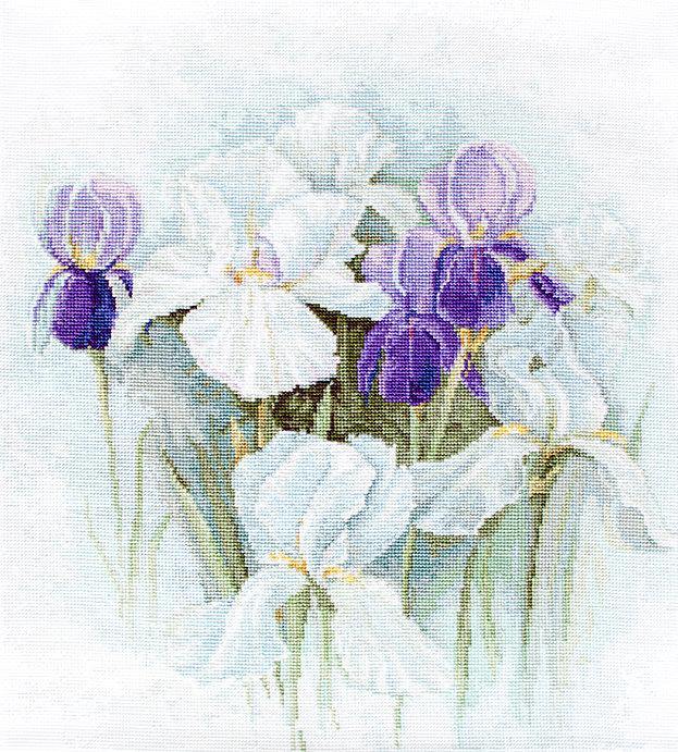 Irises B2367L Counted Cross-Stitch Kit-0