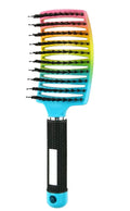 Curved Bristle Massage Comb – Multifunctional Styling for Curly Hair
